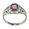Pink Tourmaline Natural Genuine Gemstone Set in Sterling Silver Ring RSS447