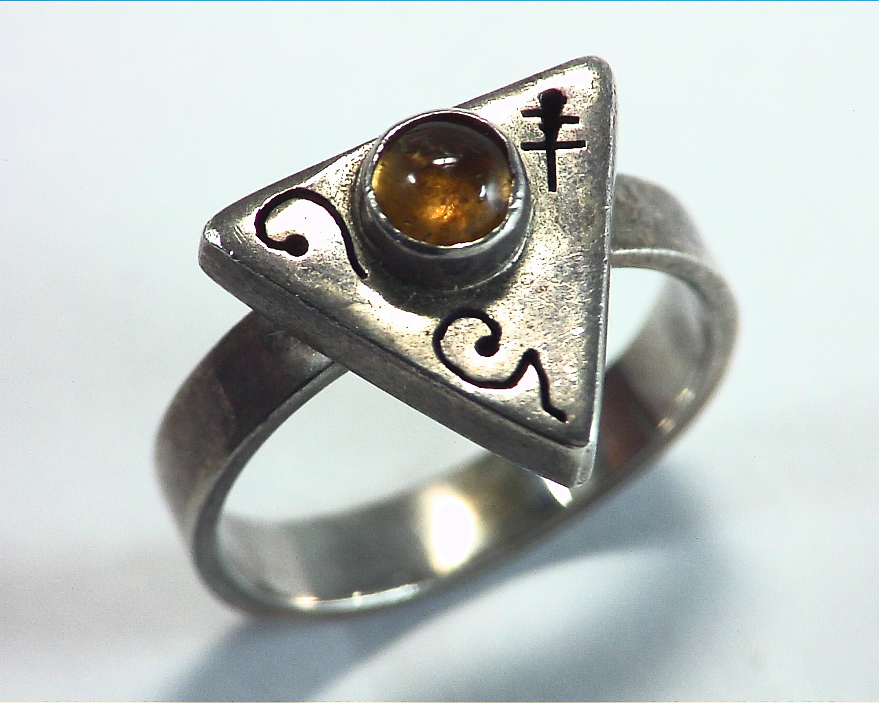 Citrine Sterling Silver Lady,s Ring RSS,786 - Image 2