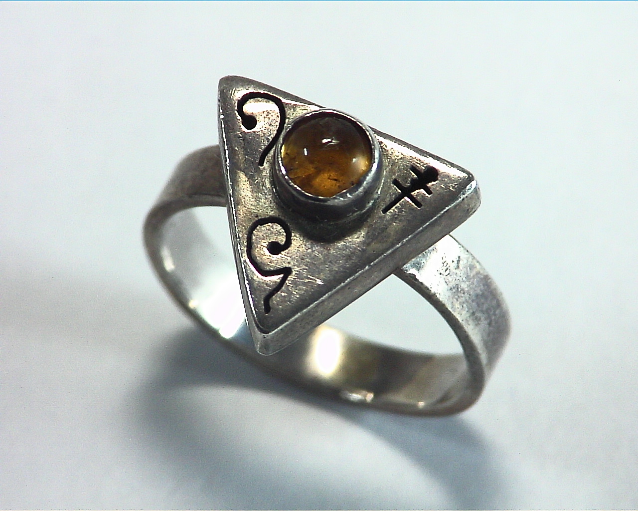 Citrine Sterling Silver Lady,s Ring RSS,786 - Image 3
