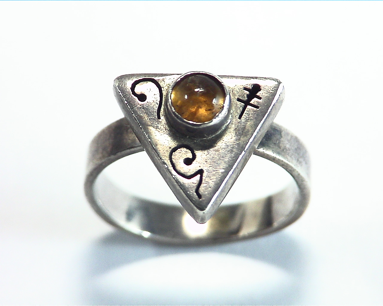 Citrine Sterling Silver Lady,s Ring RSS,786 - Image 4