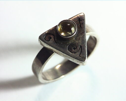 Citrine Sterling Silver Lady,s Ring RSS,786 - Image 5