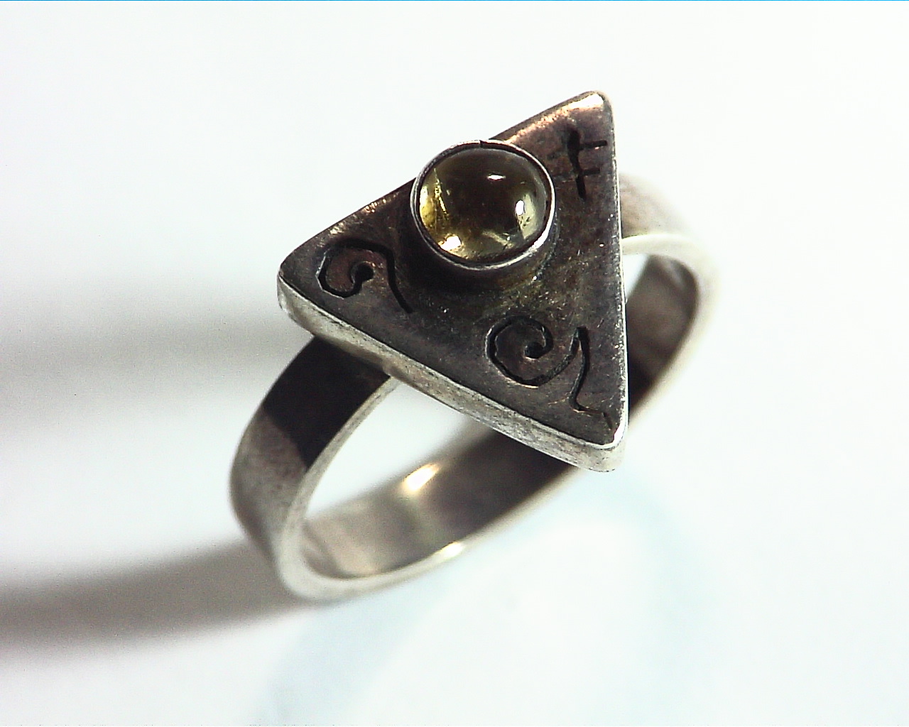 Citrine Sterling Silver Lady,s Ring RSS,786 - Image 5