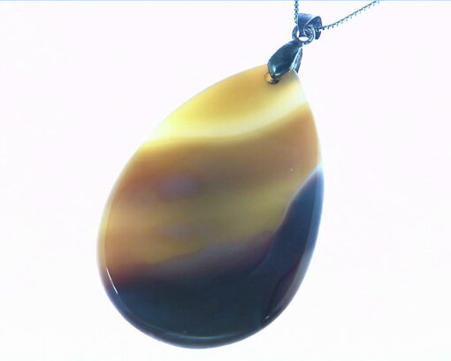 Agate Natural Genuine Gemstone Simple Design Pendant PSS,1003 - Image 2