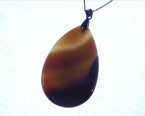 Agate Natural Genuine Gemstone Simple Design Pendant PSS,1003 - Image 4