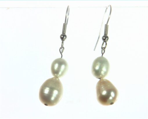 Pearl Dangling Sterling Silver Earrings ESS,792