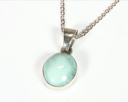 Larimar Natural Genuine Gemstone Pendent In Sterling Silver PSS,944 - Image 5