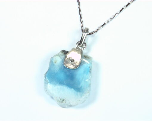 Larimar Natural Genuine Gemstone sterling Silver Pendent PSS,963 - Image 3