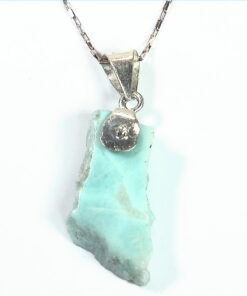 Larimar Natural Genuine Gemstone sterling Silver Pendent PSS,964