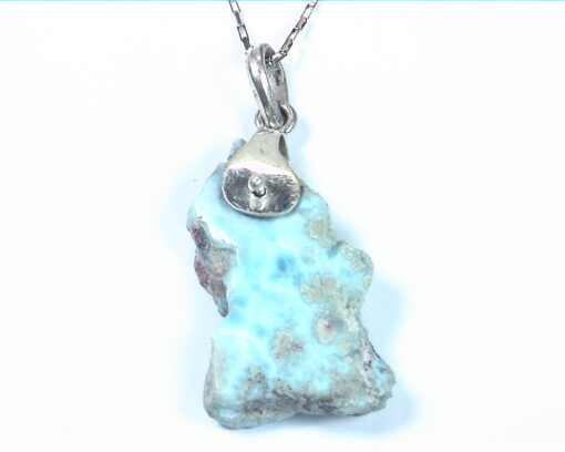 Larimar Natural Genuine Gemstone Pendent In Sterling Silver PSS,966 - Image 4