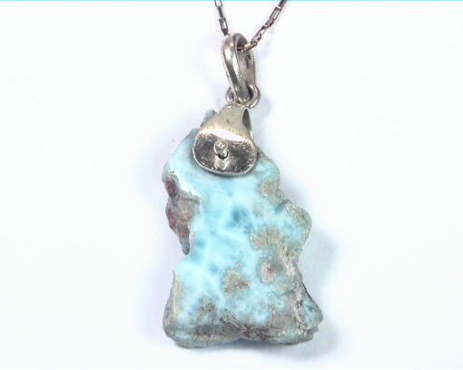 Larimar Natural Genuine Gemstone Pendent In Sterling Silver PSS,966 - Image 6