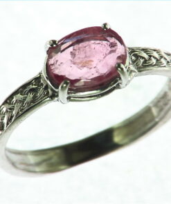 Alternative view of Tourmaline (watermelon) Natural Genuine Gemstone Sterling Silver Ring RSS,575