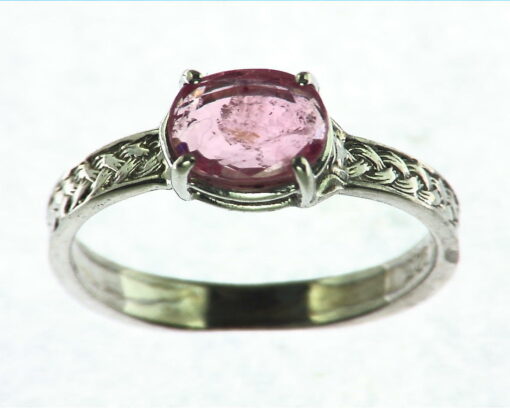 Tourmaline (watermelon) Natural Genuine Gemstone Sterling Silver Ring RSS,575 - Image 3
