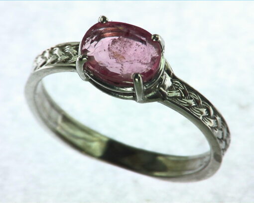 Tourmaline (watermelon) Natural Genuine Gemstone Sterling Silver Ring RSS,575 - Image 4
