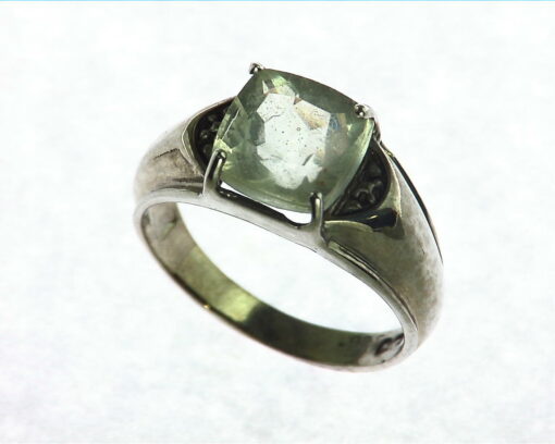 Quartz Peach Color Natural Genuine Gemstone Sterling Silver Ring RSS,764 - Image 2