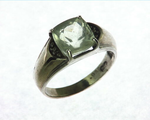 Quartz Peach Color Natural Genuine Gemstone Sterling Silver Ring RSS,764 - Image 3