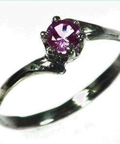 Alternative view of Pink Sapphire Natural Genuine Gemstone Sterling Silver Lady,s Ring RSS,1075