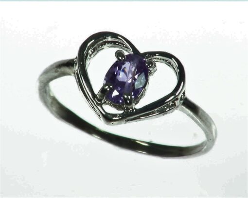 Purple Sapphire Sterling Silver Lady,s Ring RSS,1087