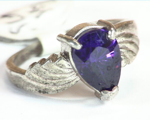 Amethyst Gemstone Sterling Silver Ring RSS,475 - Image 2