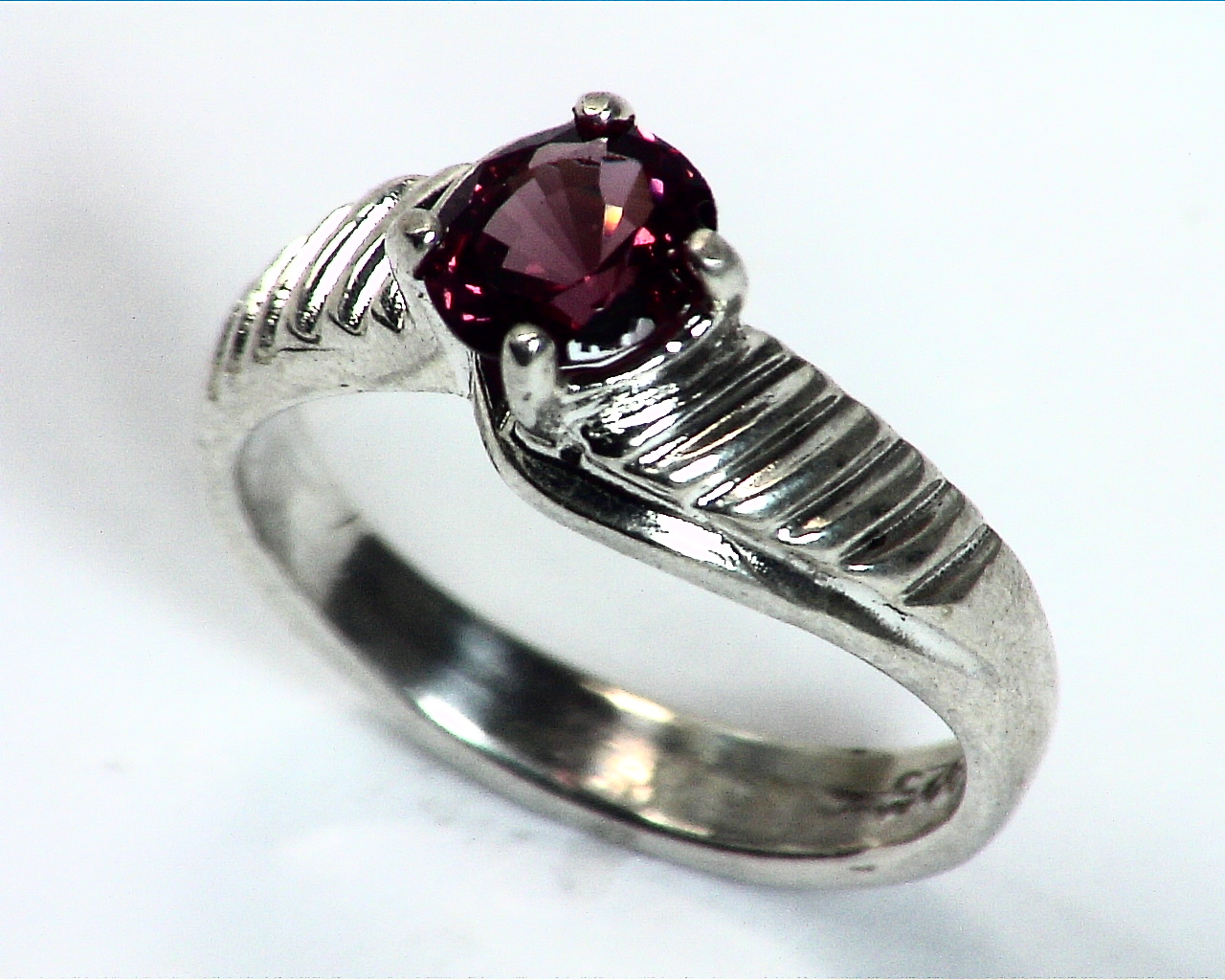 Red Spinel Natural Genuine Gemstone Set in Sterling Silver lady,s Ring RSS,515 - Image 3