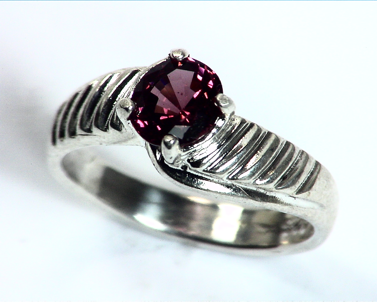 Red Spinel Natural Genuine Gemstone Set in Sterling Silver lady,s Ring RSS,515 - Image 4