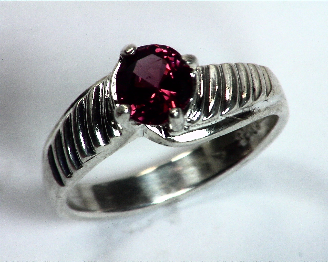 Red Spinel Natural Genuine Gemstone Set in Sterling Silver lady,s Ring RSS,515 - Image 5