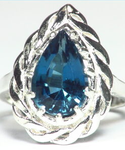 Blue Topaz Sterling Silver Lady,s Ring, RSS,527