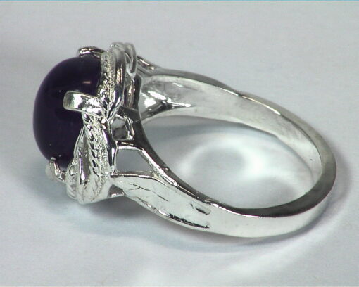 AMETHYST CABOCHON SET IN A STERLING SILVER BEAUTIFUL DESIGN LADY,S RING,RSS,567 - Image 7