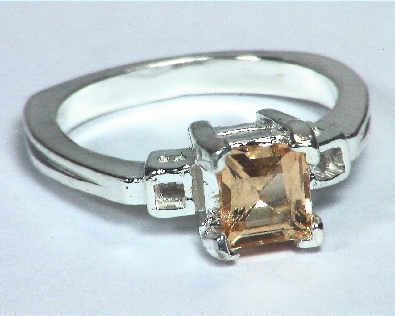 Hessonite Garnet Natural genuine Gemstone Sterling silver Ring RSS,624 - Image 2