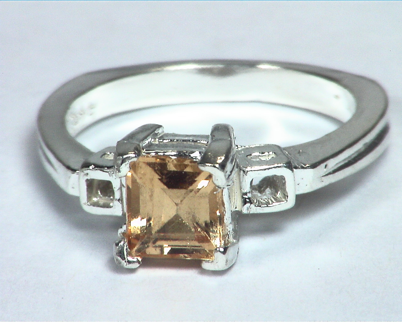 Hessonite Garnet Natural genuine Gemstone Sterling silver Ring RSS,624 - Image 3