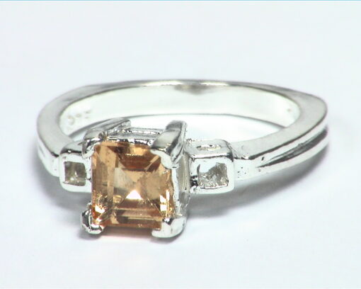 Hessonite Garnet Natural genuine Gemstone Sterling silver Ring RSS,624 - Image 4