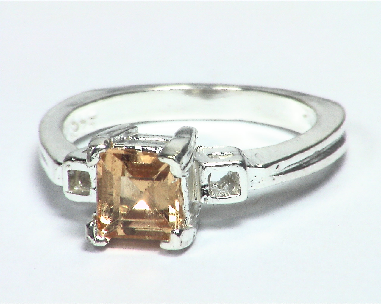 Hessonite Garnet Natural genuine Gemstone Sterling silver Ring RSS,624 - Image 4