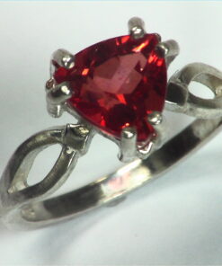 Alternative view of Rose Quartz Sterling Silver Lady's Ring RSS,637