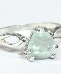 Alternative view of Aquamarine Natural Genuine Gemstone Sterling Silver Lady,s Ring RSS,639