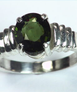 Zircon Natural Genuine Gemstone Sterling Silver Lady,s Ring RSS,654