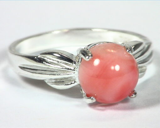 Coral Genuine Sterling Silver Lady,s Ring RSS,682 - Image 3