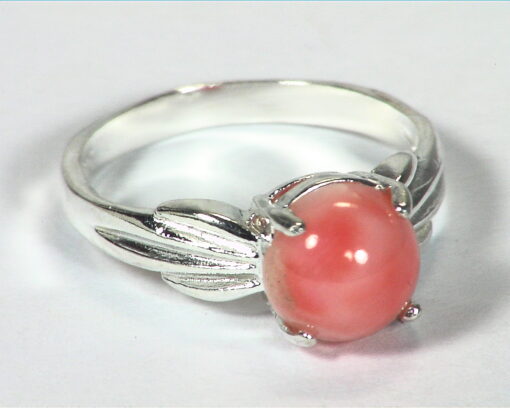 Coral Genuine Sterling Silver Lady,s Ring RSS,682 - Image 7