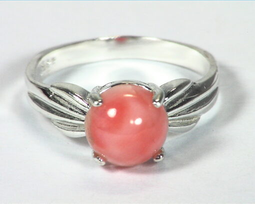 Coral Genuine Sterling Silver Lady,s Ring RSS,682 - Image 6