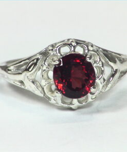 Garnet Rhodolite (Gemstone) Sterling Silver Designer Ring RSS,689