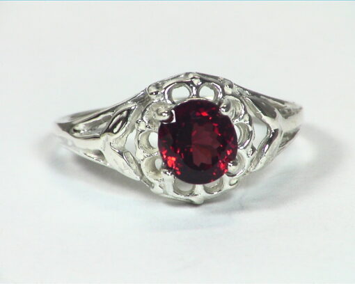 Garnet Rhodolite (Gemstone) Sterling Silver Designer Ring RSS,689