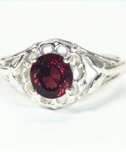 Alternative view of Garnet Rhodolite (Gemstone) Sterling Silver Designer Ring RSS,689