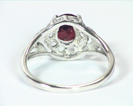 Garnet Rhodolite (Gemstone) Sterling Silver Designer Ring RSS,689 - Image 4