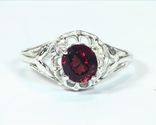 Garnet Rhodolite (Gemstone) Sterling Silver Designer Ring RSS,689 - Image 3