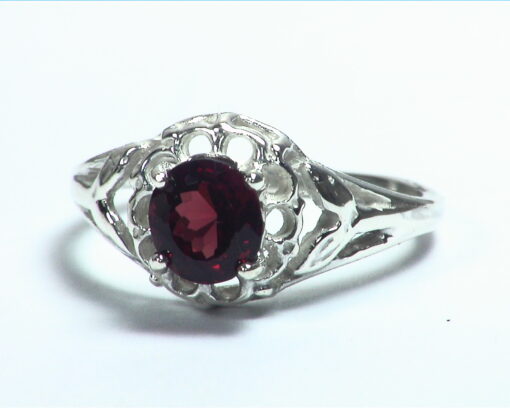 Garnet Rhodolite (Gemstone) Sterling Silver Designer Ring RSS,689 - Image 5