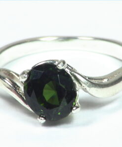 Zircon Natural Genuine Gemstone Sterling Silver Lady,s Ring RSS,695