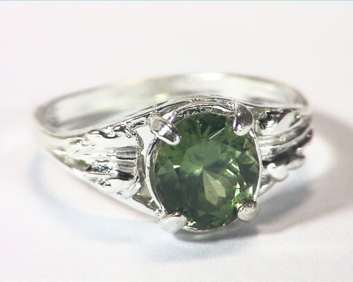 Zircon Natural Genuine Gemstone Sterling Silver Lady,s Ring RSS,696 - Image 2
