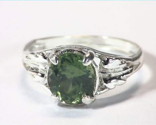 Zircon Natural Genuine Gemstone Sterling Silver Lady,s Ring RSS,696 - Image 3