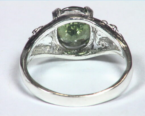 Zircon Natural Genuine Gemstone Sterling Silver Lady,s Ring RSS,696 - Image 4