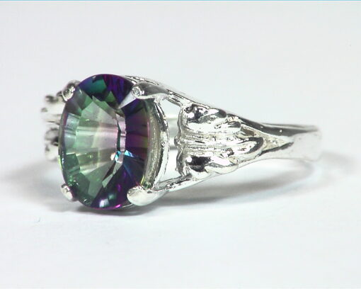 Mystic Topaz Genuine Gemstone Sterling Silver Ring RSS,701 - Image 5