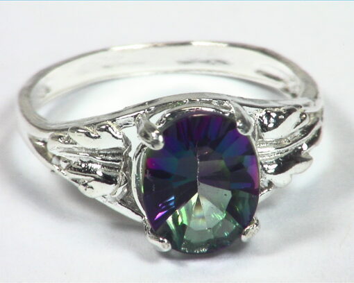 Mystic Topaz Genuine Gemstone Sterling Silver Ring RSS,701 - Image 6