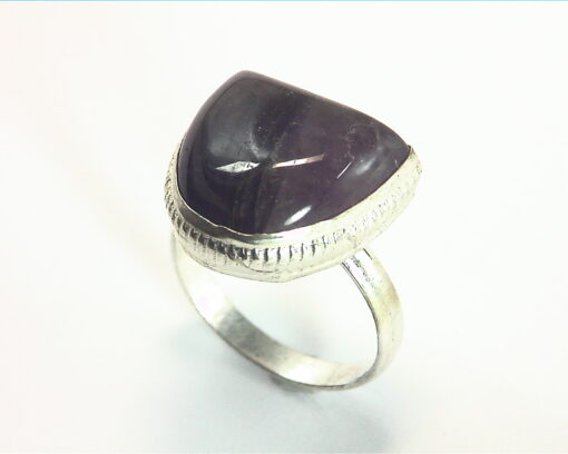 AMETHYST CABOCHON SET IN A STERLING SILVER BEAUTIFUL DESIGN RSS,721 - Image 6